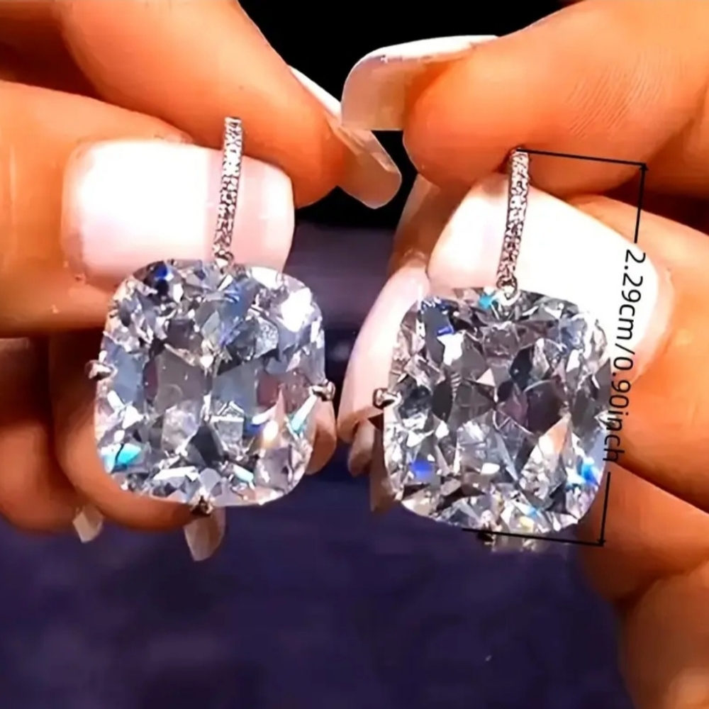 Fashion Earrings, crystal inlaid hook earrings for women, suitable for daily.